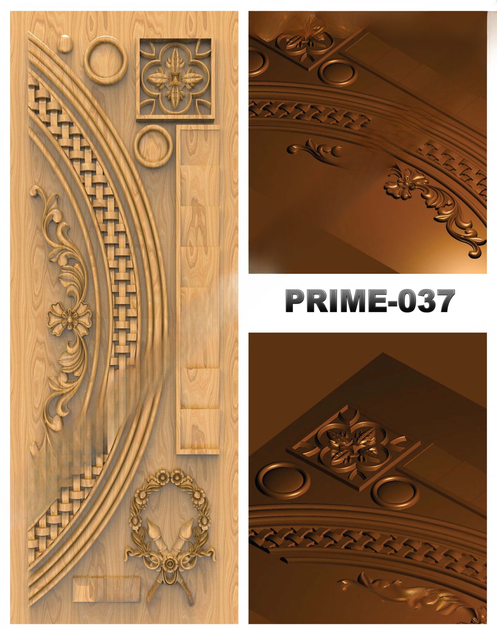 prime designs - PRIME-37 Divine Carved Relief CNC Design